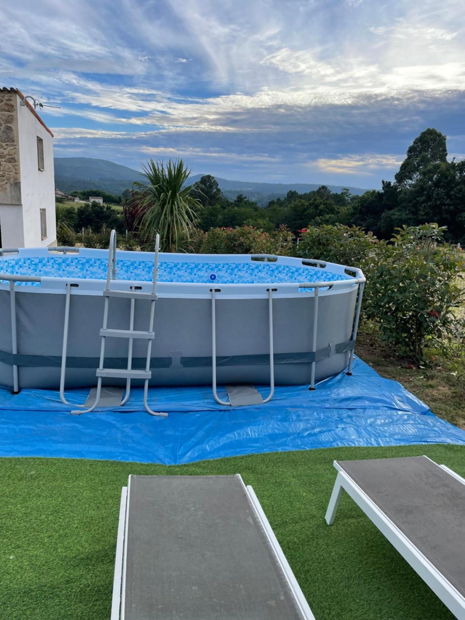 Casa Vanguardista En El Campo Cerca De Santiago 庞特维德拉 外观 照片